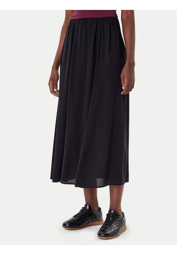 only - ONLY Spódnica maxi Nova 15357477 Czarny Regular Fit. Kolor: czarny. Materiał: wiskoza