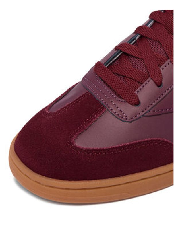 Reebok Sneakersy CEO-FORTE LOUNGER AR30252W-RY Bordowy. Kolor: czerwony. Materiał: skóra, zamsz