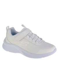 skechers - Buty do chodzenia dziewczęce, Skechers Microspec-Classmate. Okazja: na co dzień. Kolor: biały. Sport: turystyka piesza