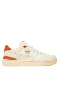 Lacoste Sneakersy T-Clip Set 749SMA0074157 Écru. Materiał: skóra