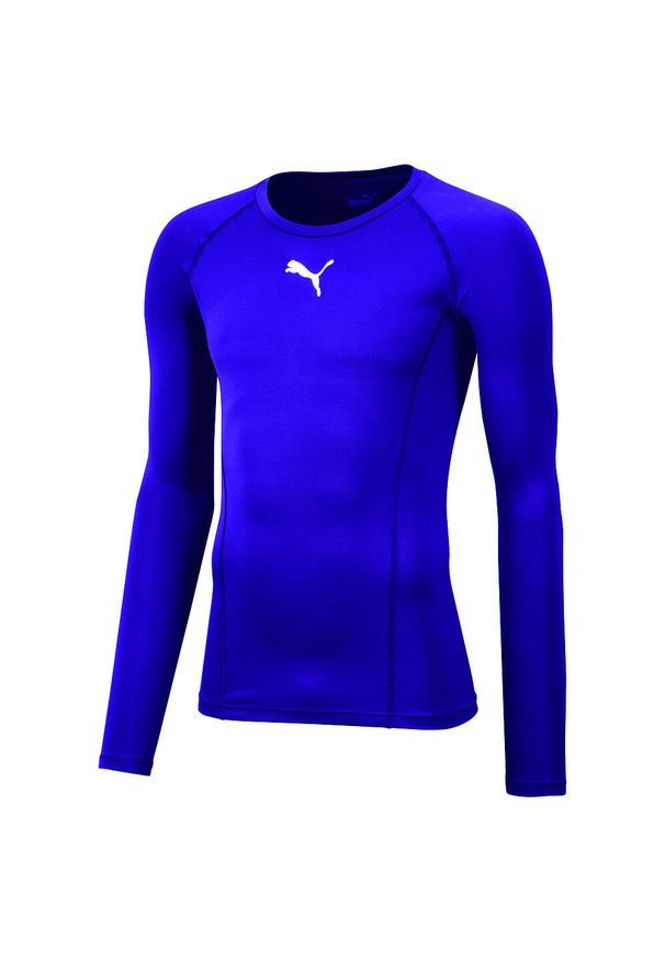 Koszulka termoaktywna sportowa męska Puma LIGA Baselayer. Kolor: fioletowy. Sport: piłka nożna