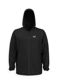 Kurtka wiatrówka męska Under Armour UA Vibe Woven Windbreaker - czarna. Kolor: czarny. Materiał: tkanina, poliester, elastan