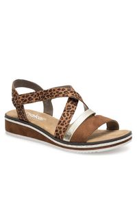 Rieker Sandały V3663-24 Brązowy. Kolor: brązowy. Materiał: syntetyk #3