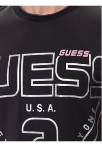 Guess T-Shirt Lugh Z4RI07 KC220 Czarny Slim Fit. Kolor: czarny. Materiał: syntetyk