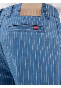 Big-Star - Szorty męskie jeansowe niebieskie Tem 424. Stan: podwyższony. Kolor: niebieski. Materiał: jeans. Wzór: paski. Styl: sportowy, elegancki, klasyczny #3