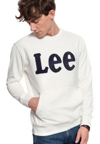 Lee - BLUZA LEE BOUCLE CREW SWS OFF WHITE L81OSOMK. Kolor: biały #2