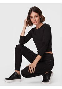 Gina Tricot Bluzka Matilda 17618 Czarny Slim Fit. Kolor: czarny. Materiał: bawełna #3