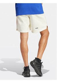 Adidas - adidas Szorty sportowe Z.N.E. Premium IR5223 Biały Loose Fit. Kolor: biały. Materiał: bawełna. Styl: sportowy