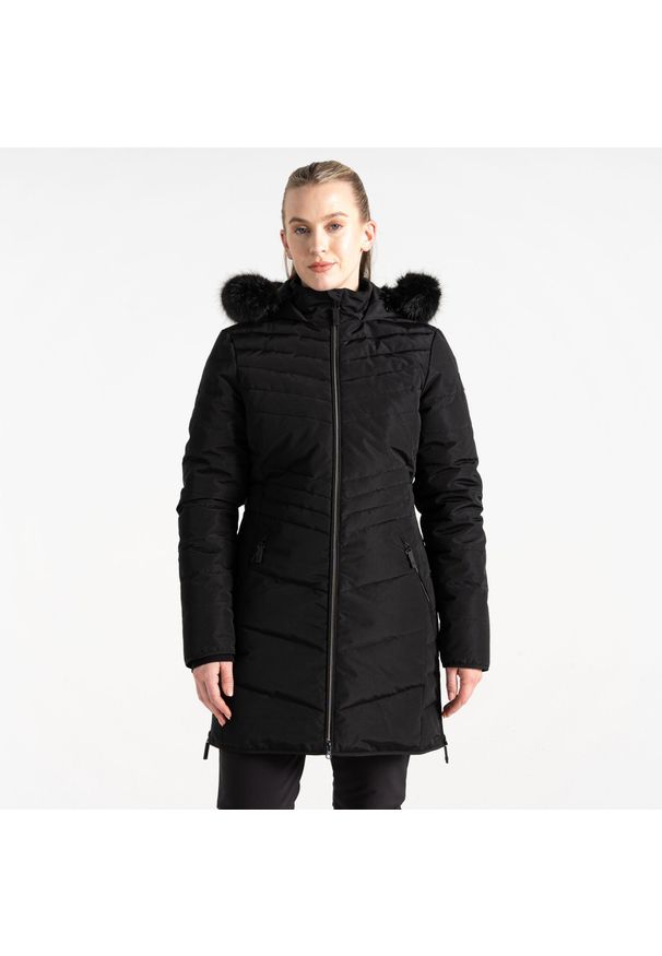 DARE 2B - Kurtka narciarska damska Striking IV. Kolor: czarny. Materiał: materiał. Sezon: zima. Sport: narciarstwo