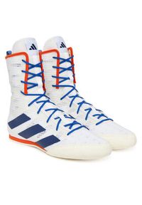 Adidas - adidas Buty bokserskie Box Hog 4 JP9847 Biały. Kolor: biały. Materiał: materiał #4