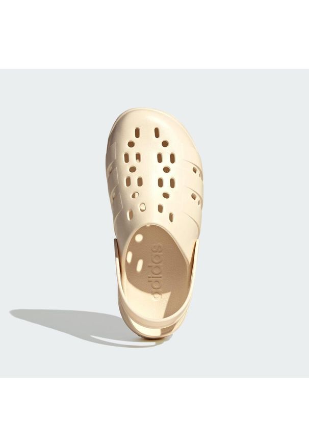 Adidas - Klapki Adilette Platform. Kolor: biały. Obcas: na platformie