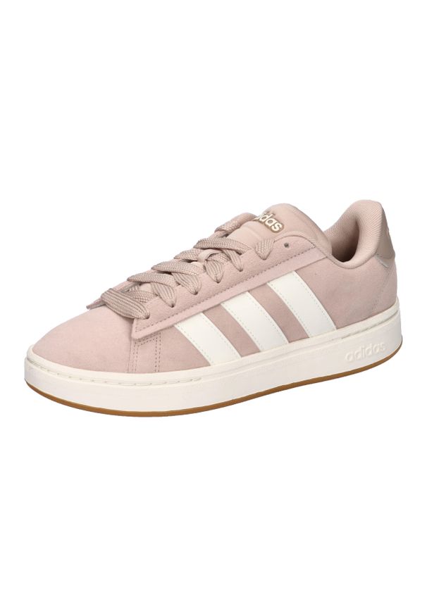 Adidas - Buty ADIDAS GRAND COURT ALPHA 0 Nago. Kolor: wielokolorowy, beżowy, brązowy. Materiał: skóra, syntetyk. Sport: turystyka piesza