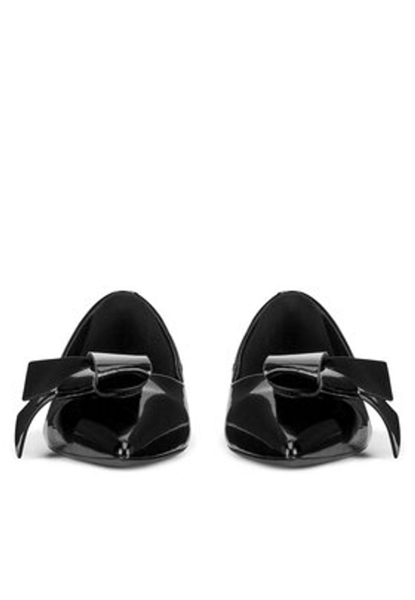 Gino Rossi - GINO ROSSI Baleriny VAL-V1166-211-2 Czarny. Kolor: czarny. Materiał: skóra