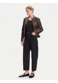 Desigual Kurtka z imitacji skóry Basic 25WWEW43 Brązowy Regular Fit. Kolor: brązowy. Materiał: skóra #4