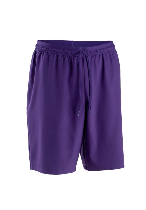 KIPSTA - Spodenki piłkarskie dla dzieci Kipsta Viralto Club. Kolor: fioletowy. Materiał: poliamid, poliester, materiał, elastan. Sezon: lato. Styl: sportowy
