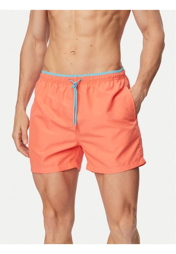 YSABEL MORA - Ysabel Mora Szorty kąpielowe 90446 Koralowy Regular Fit. Kolor: pomarańczowy. Materiał: syntetyk