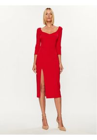 Rinascimento Sukienka koktajlowa CFC0114860003 Czerwony Slim Fit. Kolor: czerwony. Materiał: syntetyk. Styl: wizytowy #1