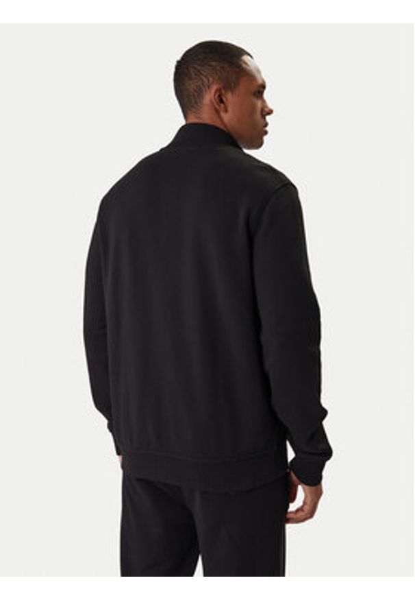 Karl Lagerfeld - KARL LAGERFELD Bluza 705004 561910 Czarny Regular Fit. Typ kołnierza: dekolt w karo. Kolor: czarny. Materiał: bawełna
