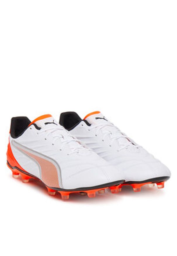 Puma Buty do piłki nożnej King Pro Fg/Ag 108828 01 Biały. Kolor: biały. Materiał: skóra