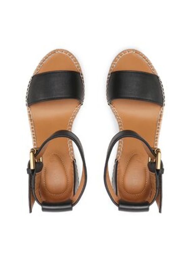 See By Chloé Espadryle SB26152 Czarny. Kolor: czarny. Materiał: skóra
