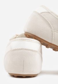 Born2be - Beżowe Sneakersy z Imitacji Zamszu w Stylu Kultowych Tenisówek Aelliana. Okazja: na co dzień. Kolor: beżowy. Materiał: zamsz. Szerokość cholewki: normalna #6