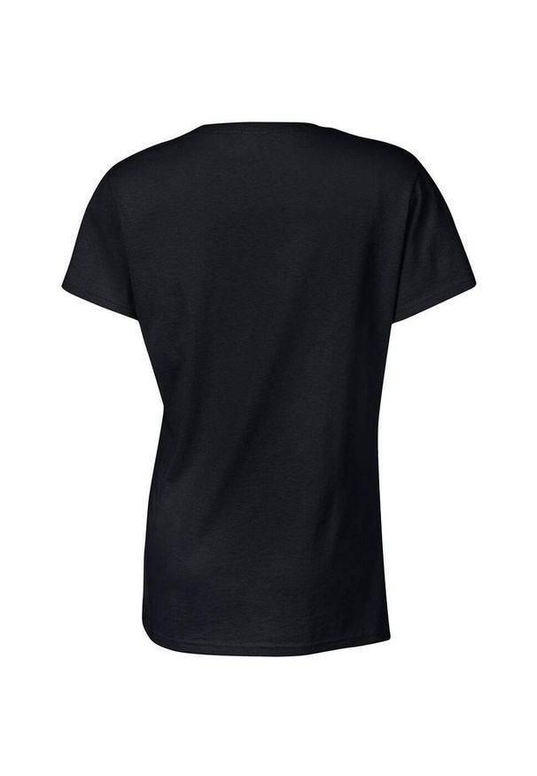 GILDAN - Damska Koszulka T-shirt Krótki Rękaw Top. Kolor: czarny. Długość rękawa: krótki rękaw. Długość: krótkie