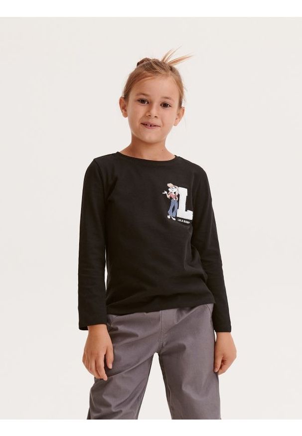 Reserved - Bawełniana koszulka Looney Tunes - czarny. Kolor: czarny. Materiał: bawełna