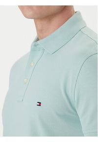 TOMMY HILFIGER - Tommy Hilfiger Polo 1985 MW0MW17771 Zielony Slim Fit. Typ kołnierza: polo. Kolor: zielony. Materiał: bawełna #3