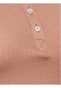 Hunkemöller Koszulka piżamowa Henley 203153 Brązowy Regular Fit. Kolor: brązowy. Materiał: wiskoza #4