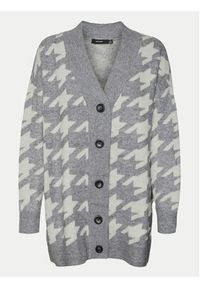 Vero Moda Kardigan Mira 10311091 Szary Regular Fit. Kolor: szary. Materiał: syntetyk #4
