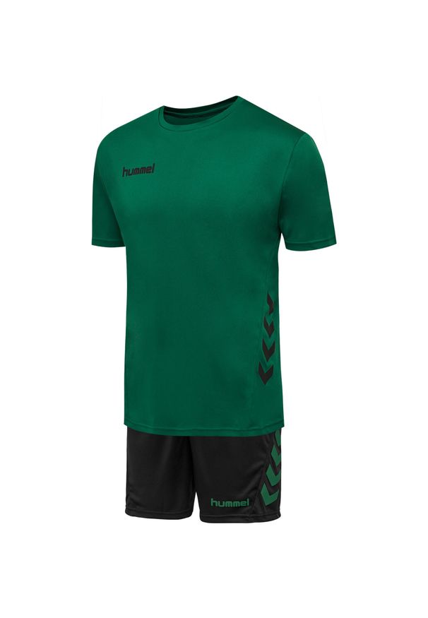 Zestaw piłkarski dla dorosłych Hummel Promo Duo Set. Kolor: wielokolorowy, czarny, zielony. Sport: piłka nożna