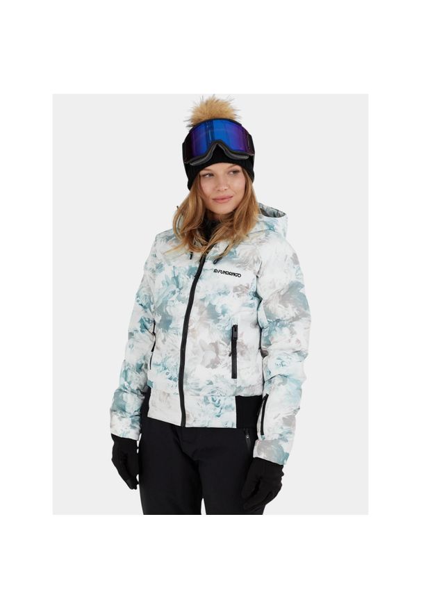 FUNDANGO - Kurtka Narciarska Damska Fundango Zina. Kolor: wielokolorowy, biały, różowy, zielony. Sezon: zima. Sport: narciarstwo