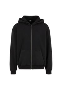 Bluza z kapturem i zamkiem błyskawicznym Urban Classics Vintage. Typ kołnierza: kaptur. Kolor: czarny #1