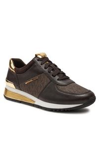 MICHAEL Michael Kors Sneakersy Allie Wrap Trainer 43R6ALFP2B Brązowy. Kolor: brązowy. Materiał: skóra #7