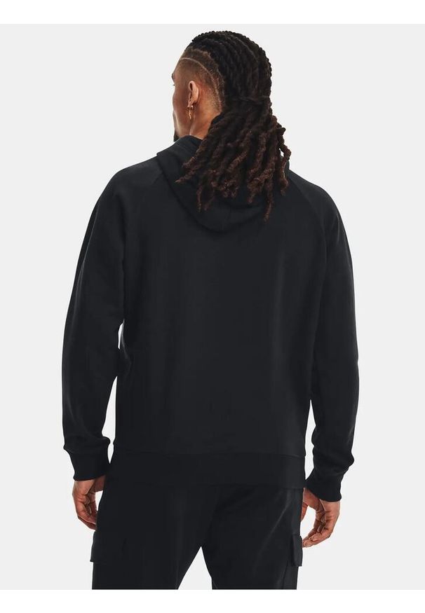 Under Armour - Bluza fitness męska UNDER ARMOUR Rival Fleece Hoodie z kapturem. Typ kołnierza: kaptur. Kolor: czarny. Sport: fitness