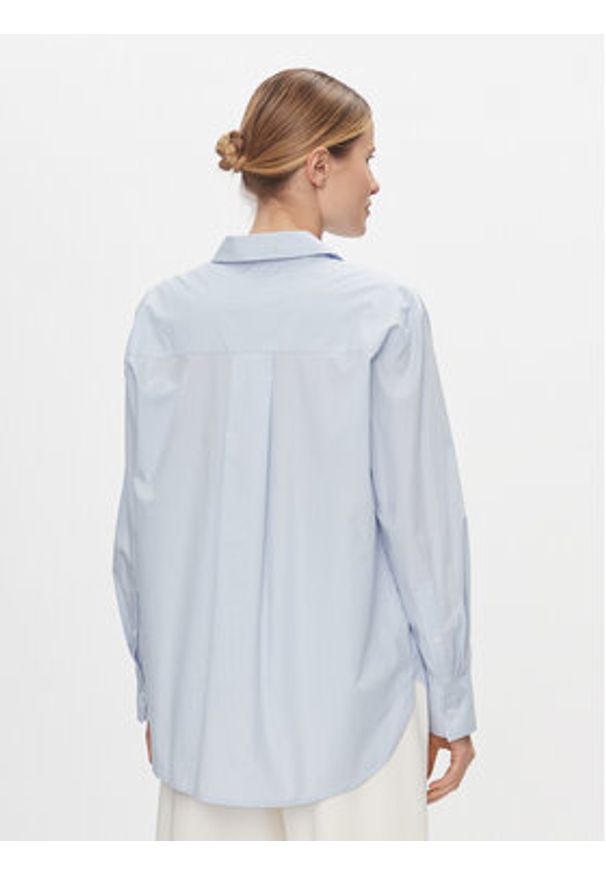 TOMMY HILFIGER - Tommy Hilfiger Koszula Essential WW0WW41410 Błękitny Regular Fit. Kolor: niebieski. Materiał: bawełna