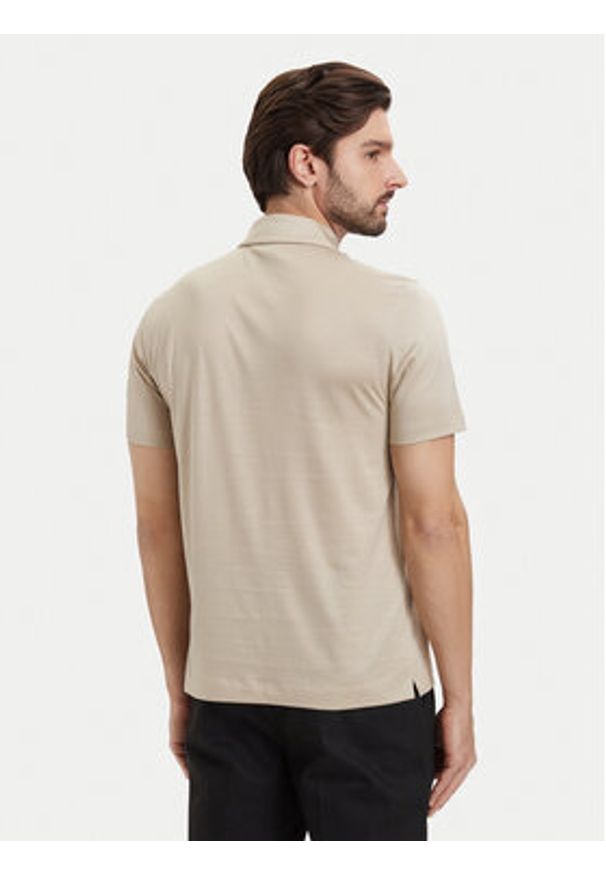 BOSS Polo H-Paras 50537955 Beżowy jasny Regular Fit. Typ kołnierza: polo. Kolor: beżowy. Materiał: syntetyk