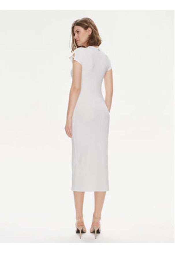 Calvin Klein Sukienka letnia Q-Nova K20K206537 Biały Slim Fit. Kolor: biały. Materiał: syntetyk. Sezon: lato