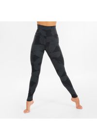 STAREVER - Legginsy do tańca nowoczesnego damskie Starever wysoki stan. Stan: podwyższony. Kolor: czarny. Materiał: poliester, elastan, poliamid, materiał. Sport: taniec