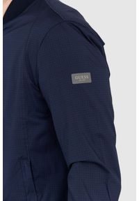 Guess - GUESS Granatowa męska kurtka wiatrówka, Rozmiar XXL. Kolor: niebieski #7