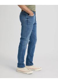 Lee - MESKIE SPODNIE LEE SLIM FIT MVP BLUE PRINT 112376321. Wzór: nadruk #4