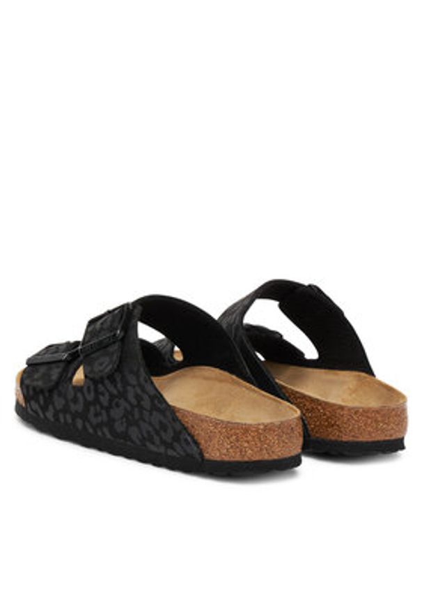 Birkenstock Klapki Arizona 1030563 Czarny. Kolor: czarny. Materiał: skóra