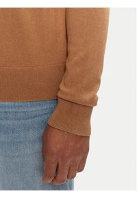 TOMMY HILFIGER - Tommy Hilfiger Sweter MW0MW28046 Brązowy Regular Fit. Kolor: brązowy. Materiał: bawełna