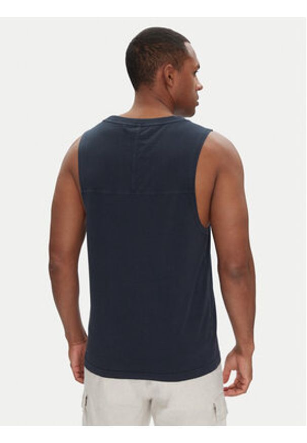 BOSS Tank top 50536739 Granatowy Regular Fit. Kolor: niebieski. Materiał: bawełna