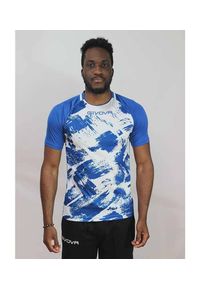 Givova Shirt Art Interlock M/C XS – koszulka sportowa. Kolor: niebieski, biały, wielokolorowy. Długość rękawa: krótki rękaw. Długość: krótkie. Sport: piłka nożna #2