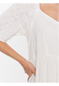 YAS Sukienka 26029550 Biały Loose Fit. Kolor: biały. Materiał: bawełna #4