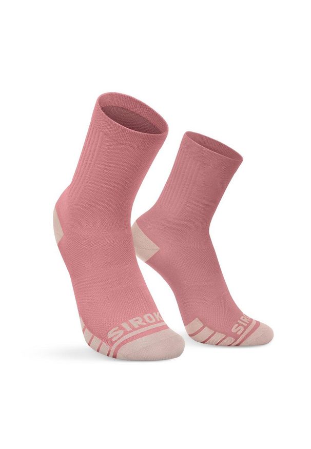 SIROKO - Skarpetki gravel Kolarstwo Siroko GS1 Pink. Kolor: czerwony. Materiał: tkanina. Sport: kolarstwo