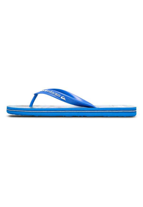 Quiksilver - Klapki dla Mężczyzn MOLOKAI ART 25 Niebieski. Kolor: niebieski. Materiał: materiał, syntetyk, guma. Szerokość cholewki: normalna. Sport: fitness, pływanie