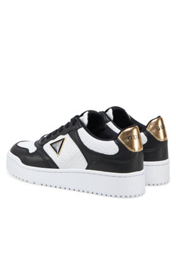 Guess Sneakersy FLJMI6 FAL12 Czarny. Kolor: czarny. Materiał: skóra