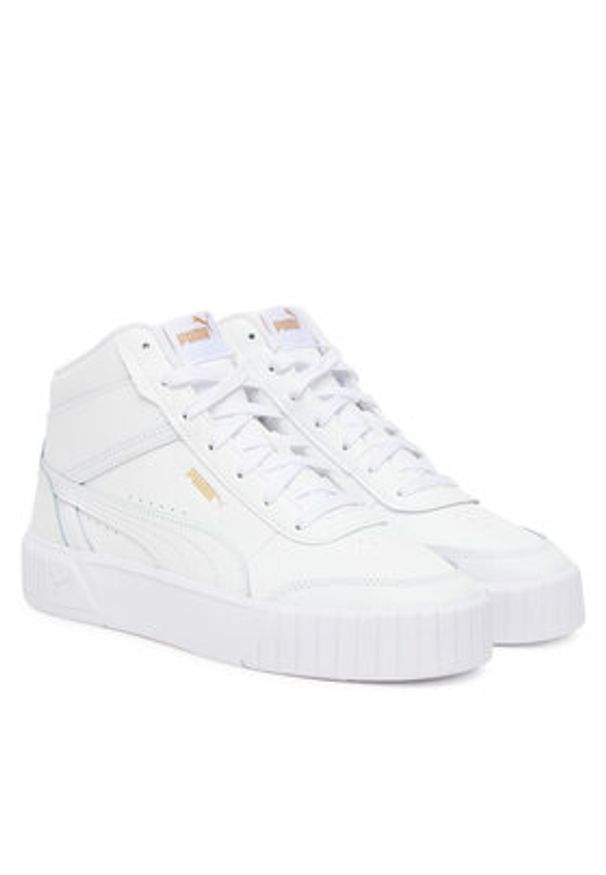 Puma Sneakersy Carina Mia Mid 402640 01 Biały. Kolor: biały. Materiał: skóra